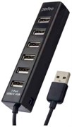 (1028636) Perfeo USB-HUB 7 Port, (PF-H035 Black) чёрный [PF_C3227]