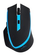(1008769) Мышь Oklick 630LW черный/голубой оптическая (1600dpi) беспроводная USB игровая (5but)