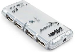 (1028667) Концентратор USB 2.0 Gembird, 4 порта, питание, блистер