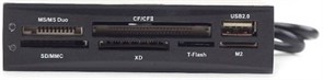 (1028670) Картридер внутренний 3.5" Gembird, черный, USB2.0+6 разъемов для карт памяти