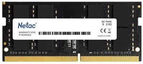 (1028984) Память DDR4 8Gb 3200MHz Netac NTBSD4N32SP-08 Basic RTL PC4-25600 CL22 SO-DIMM 260-pin 1.2В single ra