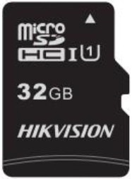 (1029078) Флеш карта microSDHC 32GB Hikvision HS-TF-C1(STD)/32G/Adapter <HS-TF-C1(STD)/32G/Adapter>  (с SD адаптером) R/W Speed 92/20MB/s , V10