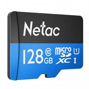 (1029719) Флеш-накопитель NeTac Карта памяти Netac P500 Standard MicroSDXC 128GB U1/C10 up to 90MB/s, retail pack with SD Adapter
