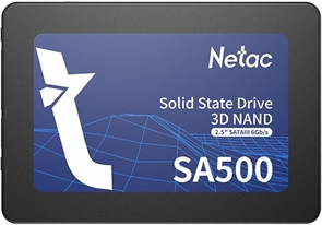 (1030080) Твердотельный накопитель SSD 2.5" Netac 480Gb SA500 Series <NT01SA500-480-S3X> Retail (SATA3, up to 520/450MBs, 3D NAND, 240TBW, 7mm)