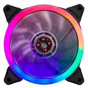 (1030083) Вентилятор для корпуса 1STPLAYER  R1 / 120mm, 5 color LED, 3-pin, 1000 rpm / R1 bulk R1.