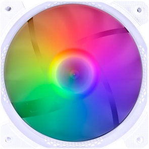 (1030563) Вентилятор 1STPLAYER F1-PLUS White / 140mm, LED 5-color, 1000rpm, 3pin / F1-PLUS-WH / bulk