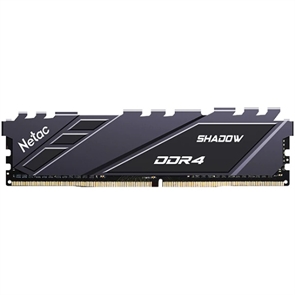 (1030671) Модуль памяти DDR 4 DIMM 8Gb PC25600, 3200Mhz, Netac Shadow NTSDD4P32SP-08E   C16 Grey, с радиатором NTSDD4P32SP-08E