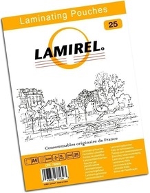 (1031035) Пленка для ламинирования Fellowes 75мкм A4 (25шт) глянцевая 216x303мм Lamirel (LA-78800)