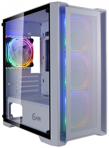 {{photo.Alt || photo.Description || '(1031242) Корпус Powercase Alisio Micro X4W, Tempered Glass, 4х 120mm 5-color fan, белый, mATX  (CAMIW-L4)'}}