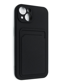 (1030886) Накладка NNDM Soft touch с кармашком для Apple iPhone 13 черная