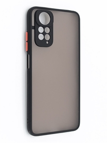 (1030928) Накладка NNDM пластиковая с силиконовой окантовкой с защищенной камерой для Xiaomi ReNNDMi Note 11/11S черная