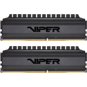 (1031635) Модуль памяти PATRIOT Viper 4 Blackout DDR4 Общий объём памяти 16Гб Module capacity 8Гб Количество 2 3600 МГц Радиатор Множитель частоты шины 18 1.35 В черный PVB416G360C8K