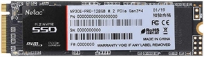 (1031831) Накопитель твердотельный NeTac Твердотельный накопитель Netac N930E Pro PCIe 3 x4 M.2 2280 NVMe 3D NAND SSD 128GB, R/W up to 970/650MB/s