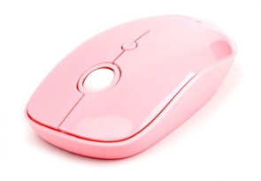 (1032862) Мышь беспров. Gembird MUSW-390, 2.4ГГц, 3 кнопки + колесо кнопка,1600DPI розовый глянец