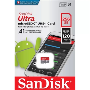(1033106) Флеш карта microSDXC 256Gb Class10 Sandisk SDSQUA4-256G-GN6MN Ultra w/o adapter
