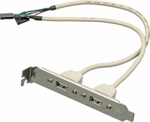 (1033231) Адаптер USB Bracket 2xUSB2.0 Bulk ASIA BRACKET USB 2.0 2 PORT
