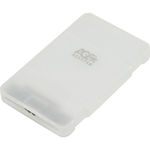 (1010336) Внешний корпус для HDD/SSD AgeStar 3UBCP3 SATA пластик белый 2.5"