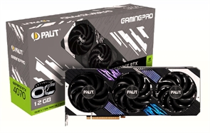 {{photo.Alt || photo.Description || '(1034117) Видеокарта Palit GeForce RTX 4070 GamingPro OC 12 ГБ (NED4070H19K9-1043A)'}}