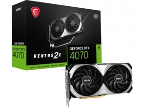 (1034240) Видеокарта MSI GeForce RTX 4070 VENTUS 2X 12 ГБ (RTX 4070 VENTUS 2X 12G)