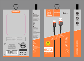 (1034756) USB кабель Denmen D40L на Lightning 3.6A 1м серый