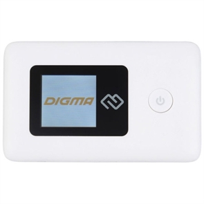 (1035337) Модем 3G/4G Digma Mobile Wi-Fi DMW1880 micro USB Wi-Fi Firewall +Router внешний белый DMW1880WH
