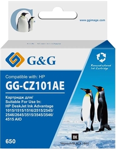 {{photo.Alt || photo.Description || '(1035857) Картридж струйный G&amp;G GG-CZ101AE 650 черный (18мл) для HP DeskJet 1010/10151515/1516'}}
