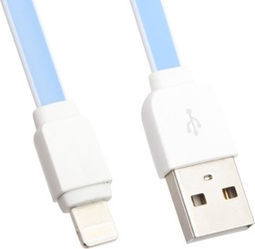 (1037925) USB кабель LDNIO XS-07 Lightning 8-pin, 1м, силикон (синий/коробка)