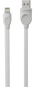 (1037918) USB кабель Earldom EC-108I Lightning 8-pin, 2.4А, 1м, TPE (белый)