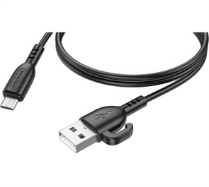 (1037915) USB кабель BOROFONE BX91 Symbol MicroUSB, 2.4А, 1м, PVC (черный)