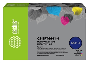 {{photo.Alt || photo.Description || '(1034061) Чернила Cactus CS-EPT6641-4 T664 многоцветный набор 4x100мл для Epson L100/L110/L120/L132/L200/L210/'}}