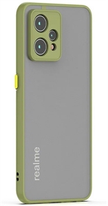 (1030912) Накладка NNDM пластиковая с силиконовой окантовкой с защищенной камерой для Realme 9 Pro хаки
