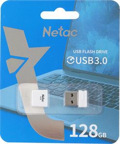 (1038162) Флеш Диск Netac 128GB U116 NT03U116N-128G-30WH USB3.0 белый