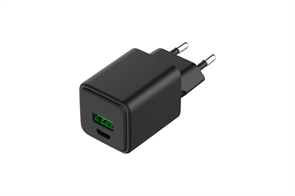 (1038459) Rexant (18-2204) Сетевое зарядное устройство с двумя портами USB-A и USB-C, 30Вт GaN