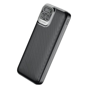 (1038460) Perfeo Powerbank Atomic Age 10000 mAh/LED дисплей/PD + QC 3.0/Type-C/2 USB/Выход: 5A, max 22.5WBlack (PF_E1474) PF_E1474