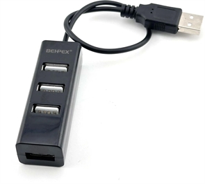 (1038543) Разветвитель USB 2.0 BPH-1906 4порт. черный