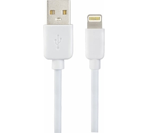 (1038646) PERFEO Кабель для iPhone, USB - 8 PIN (Lightning), белый, длина 1 м., бокс (I4604)