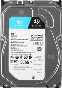 (1038820) Жесткий диск  2TB Seagate Skyhawk (ST2000VX017) {Serial ATA III, 5400 rpm, 256mb, для видеонаблюдения}