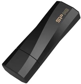 (1039117) Флеш Диск Silicon Power 64GB Blaze B07 SP064GBUF3B07V1K USB3.2 черный