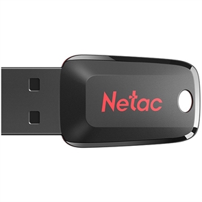 (1033598) Флеш Диск Netac 128Gb U197 NT03U197N-128G-20BK USB2.0 черный/красный