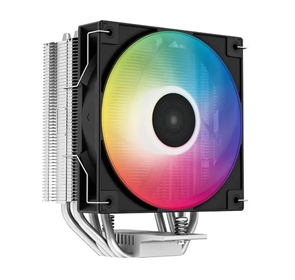 (1041157) Устройство охлаждения(кулер) Deepcool AG400 ARGB Soc-AM5 / AM4 / 1200 / 1700 / 1851 черный / белый 4-pin 31.6dB Al+Cu 220W 614gr Ret (R-AG400-BKANMC-G-2)
