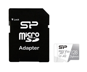 (1041108) Флеш карта microSDXC 128GB Silicon Power SP128GBSTXDA2V20SP Superior + adapter SP128GBSTXDA2V20SP