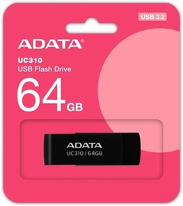 (1041099) Флеш Диск A-Data 64GB UC310 UC310-64G-RBK USB3.2 черный UC310-64G-RBK