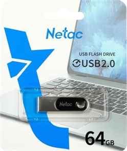 (1041093) Флеш Диск Netac 64GB U278 NT03U278N-064G-20PN USB2.0 серебристый NT03U278N-064G-20PN-1