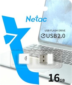 (1041090) Флеш Диск Netac 16GB U116 NT03U116N-016G-20WH USB2.0 белый NT03U116N-016G-20WH-1