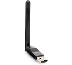 (1041076) Сетевой адаптер WiFi Gembird 150 Мбит, с антенной, USB, 802.11b/g/n, MT7601 WNP-UA-011