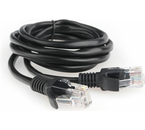 (1041070) Патч-корд UTP Cablexpert кат.5e, 10м, литой, многожильный (черный) PP12-10M/BK