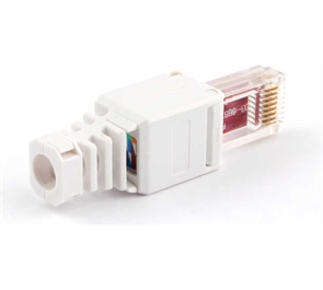 (1041061) Вилка Cablexpert RJ-45 (8P8C) быстрозажимная ручная кат.5e и 6, пакет  (10 шт.) LK-8P8C