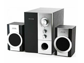 (1040835) MICROLAB M-590 серебро {14 Вт RMS, Распределение мощности: 4 Вт x 2 + 6 Вт, Гармонические искажения: < 0,3% 1 Вт 1 кГц, Частотная характеристика: 35 Гц - 30 кГц, Соотношение сигнал/шум: > 70 дБ} M-590