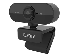(1040824) CBR CW 852HD Black, Веб-камера с матрицей 1,3 МП, разрешение видео 1280х720, USB 2.0, встроенный микрофон с шумоподавлением, фикс.фокус, крепление на мониторе, длина кабеля 1,5 м, цвет чёрный CW 852HD Black