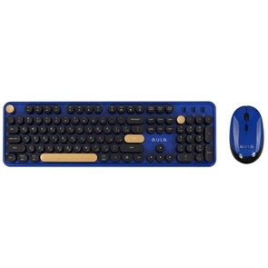 (1041651) Клавиатуры AULA AC306 Blue-Colorful Мембранная клавиатура, Количество клавиш: 104, Мультимедия кнопки (совмещенные), Подключение: 2.4 Гц (передатчик входит в комплект), Размеры: 445*136*35 мм, разноцветные клавиши
Беспроводная мышь, 800-100 AULA AC306 Blue-Colorful